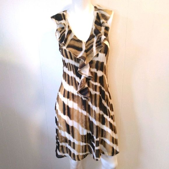 Sunny Leigh Sleeveless Animal Print Dress. PM - Picture 1 of 10